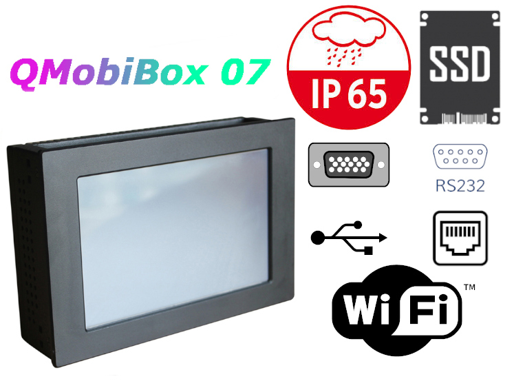 przemysłowy panel operatorski panel PC komputer przemysłowy odporny wodoodporny pyłoodporny wstrząsoodporny wzmocniony IP65 wifi